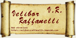 Velibor Raffanelli vizit kartica